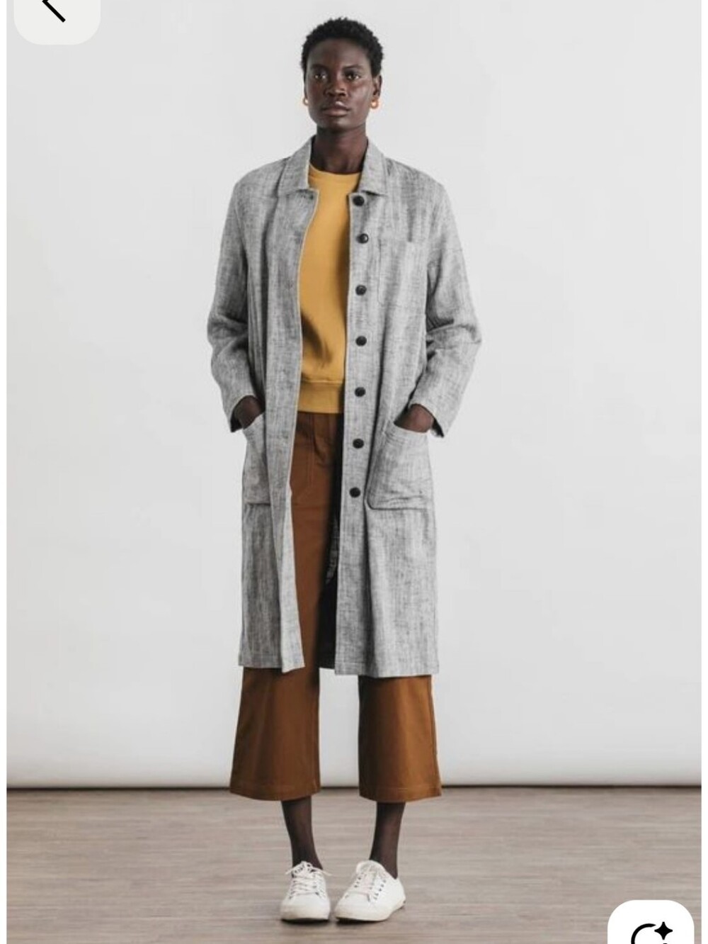 Bridge & Burn Sidney Midnight Slub Long Chore Coat